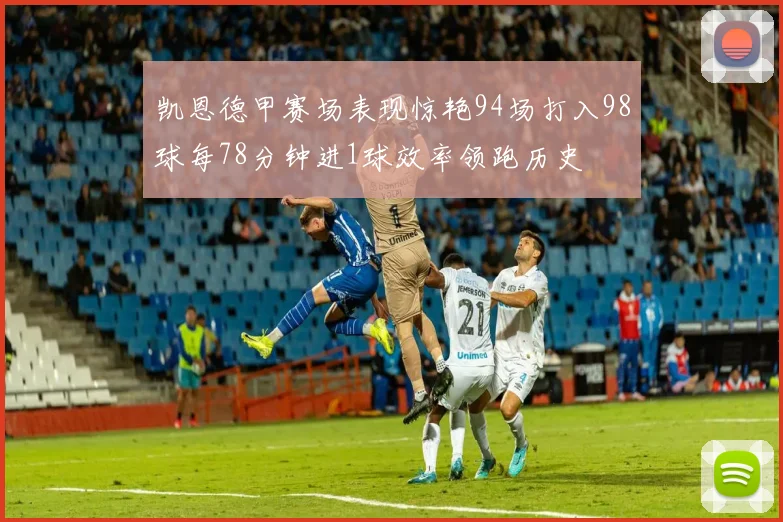 凯恩德甲赛场表现惊艳94场打入98球每78分钟进1球效率领跑历史